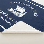 Couverture Sherpa Nom et logo du bateau Nautique moderne (3/4)