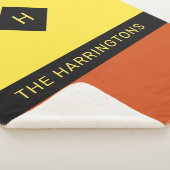 Couverture Sherpa Nom et monogramme personnalisés (3/4)