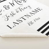 Couverture Sherpa Nom et prénom personnalisés M. et Mme Gift (3/4)