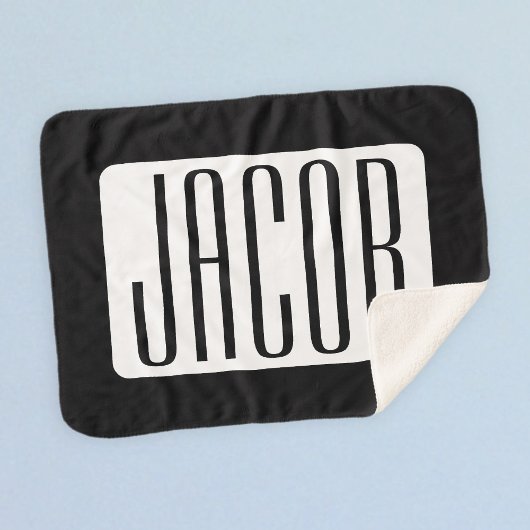 Couverture Sherpa Nom moderne ou nom de marque modifiable pour l'ent