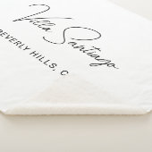 Couverture Sherpa Nom moderne personnalisé de la résidence (3/4)