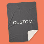 Couverture Sherpa Nom modifiable en gras moderne, entreprise ou marq