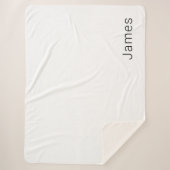 Couverture Sherpa Nom modifiable minimal simple ou autre texte (Devant)