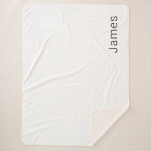 Couverture Sherpa Nom modifiable minimal simple ou autre texte