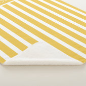Couverture Sherpa Nom Personnalisable Jaune d'été (3/4)