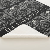 Couverture Sherpa Nom personnalisé Art Déco (3/4)