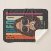 Couverture Sherpa Nom personnalisé Bigfoot (Devant (Horizontal))