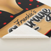Couverture Sherpa Nom personnalisé Bikini Babe Girl Man Cave Garage (3/4)