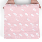 Couverture Sherpa Nom personnalisé Blanket Bébé Cadeau Cadeau fille 