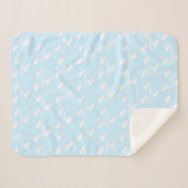 Couverture Sherpa Nom personnalisé Blanket Bébé Cadeau Cadeau fille  (Devant (Horizontal))