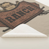 Couverture Sherpa NOM PERSONNALISÉ Canons Cowboy Connexion Western R (3/4)