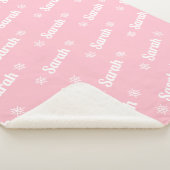 Couverture Sherpa Nom personnalisé de la chasse de Noël (3/4)