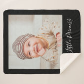 Couverture Sherpa Nom Personnalisé Et Photo Personnalisée (Devant (Horizontal))