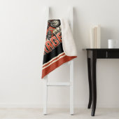 Couverture Sherpa Nom personnalisé Garage moto moto pompe à gaz rétr (En situation)