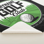 Couverture Sherpa NOM personnalisé Golfing Pro Golf Club Player (3/4)
