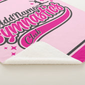 Couverture Sherpa NOM personnalisé Gymnaste Split Leap Gymnastique (3/4)