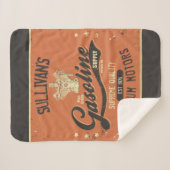 Couverture Sherpa Nom personnalisé Moteurs à essence Garage mécaniqu (Devant (Horizontal))