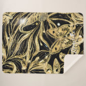 Couverture Sherpa Nom personnalisé papillon (Devant (Horizontal))