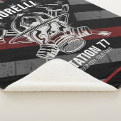 Couverture Sherpa Nom personnalisé Pompier Station du service d'ince (3/4)