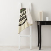 Couverture Sherpa NOM personnalisé Rustic Farmhouse Vieux moulin à v (En situation)