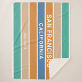 Couverture Sherpa Nom personnalisé San Francisco / VOTRE TEXTE (Devant)