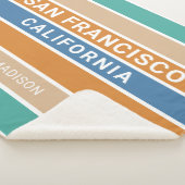 Couverture Sherpa Nom personnalisé San Francisco / VOTRE TEXTE (3/4)