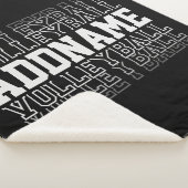 Couverture Sherpa NOM PERSONNALISÉ Vanisant Volleyball Logo Joueur d (3/4)