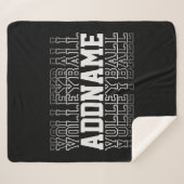 Couverture Sherpa NOM PERSONNALISÉ Vanisant Volleyball Logo Joueur d (Devant (Horizontal))