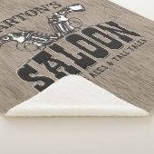 Couverture Sherpa NOM PERSONNALISÉ Wild West Gun Revolver Saloon (3/4)