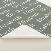 Couverture Sherpa Nom répété Indien Été Fumé Jade (3/4)