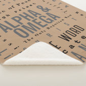 Couverture Sherpa Noms Chrétiens De Dieu, Moderne Simple (3/4)