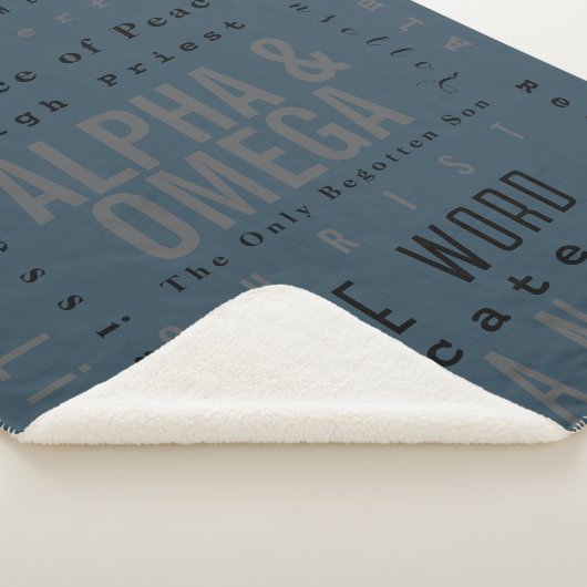 Couverture Sherpa Noms Chrétiens De Dieu, Moderne Simple (3/4)