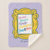 Couverture Sherpa Noms de FRIENDS™ dans Peephole (Devant)