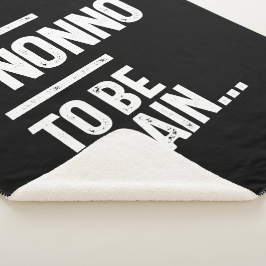 Couverture Sherpa Non, Revenez | Cadeau grand-père (3/4)