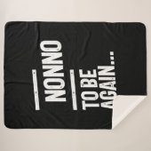 Couverture Sherpa Non, Revenez | Cadeau grand-père (Devant (Horizontal))