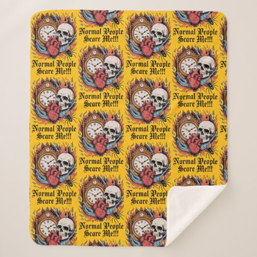 Couverture Sherpa Normal People Scare Me (Devant)