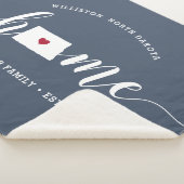 Couverture Sherpa North Dakota Home State Personnalisé (3/4)