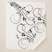 Couverture Sherpa Notes de musique fantaisie (Devant)