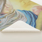 Couverture Sherpa Notre Dame du Silence tenant le bébé Jésus (3/4)