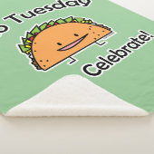 Couverture Sherpa Nourriture de Mexicain de fromage de coquille de (3/4)