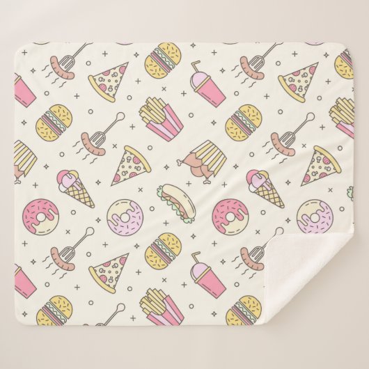 Couverture Sherpa Nourriture malsaine (Devant (Horizontal))