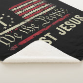 Couverture Sherpa Nous Le Peuple Confiance Jésus - USA Drapeau Chris (3/4)