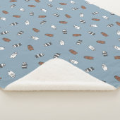 Couverture Sherpa Nous Ours nu - Ours en verre soleil Motif (3/4)