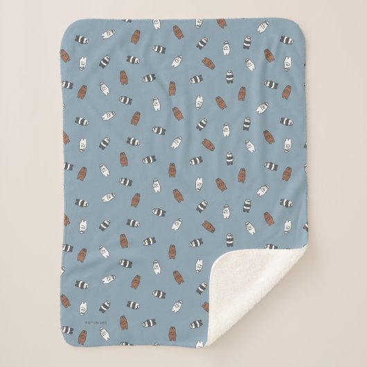 Couverture Sherpa Nous Ours nu - Ours en verre soleil Motif (Devant)