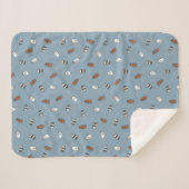 Couverture Sherpa Nous Ours nu - Ours en verre soleil Motif (Devant (Horizontal))