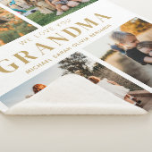 Couverture Sherpa Nous t'aimons Grand-mère Personnalisé 4 Photo Coll (3/4)