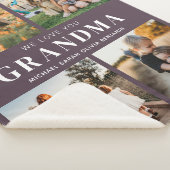 Couverture Sherpa Nous t'aimons Grand-mère Personnalisé 4 Photo Coll (3/4)