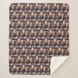 Couverture Sherpa Nous vous souhaitons un joyeux Noël avec père Noël