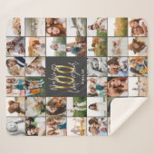 Couverture Sherpa Nouveau 100e anniversaire multi photo script cadea (Devant (Horizontal))