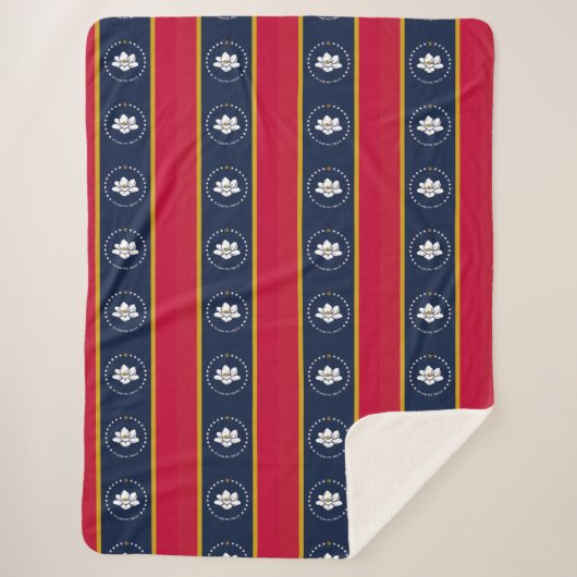 Couverture Sherpa Nouveaux drapeaux du Mississippi 2020 (Devant)